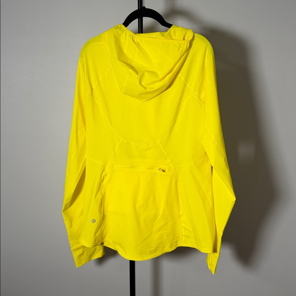 NWOT New Lululemon Mist Over Windbreaker Sonic Yellow - Picture 12 of 12